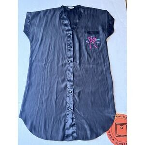 Vintage Natalie's Creations Night shirt in black, size‎ Large